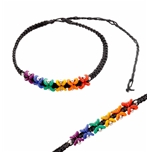 Rainbow Butterfly Beads Bracelet